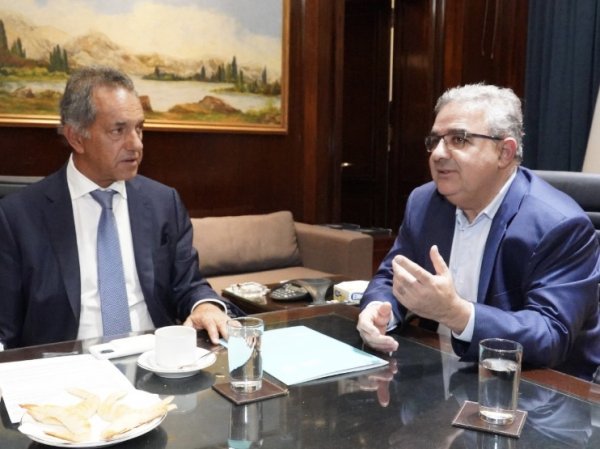 Ministro de Desarrollo Productivo, Daniel Scioli, se reúne con inversionistas.